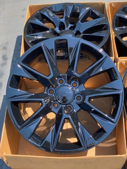 20” Chevy Silverado Factory Wheels Rims New Gloss Black RST Original Chevy Tahoe