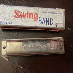 WWll US ZONE GERMANY KOSTLER & Co HARMONICA SWING BAND  IN BOX…. $28.oo
