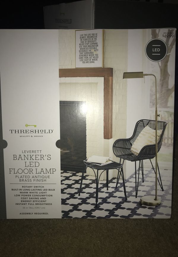 Threshold Quality And Design Leverett Bankers Led Floor Lamp For In Orlando Fl Offerup