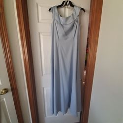 Baby Blue formal gown with matching shoes