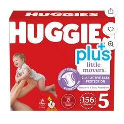 Huggies Plus Size 5 156 Count. 