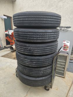 22.5 motor home or truck tires all 6 ³