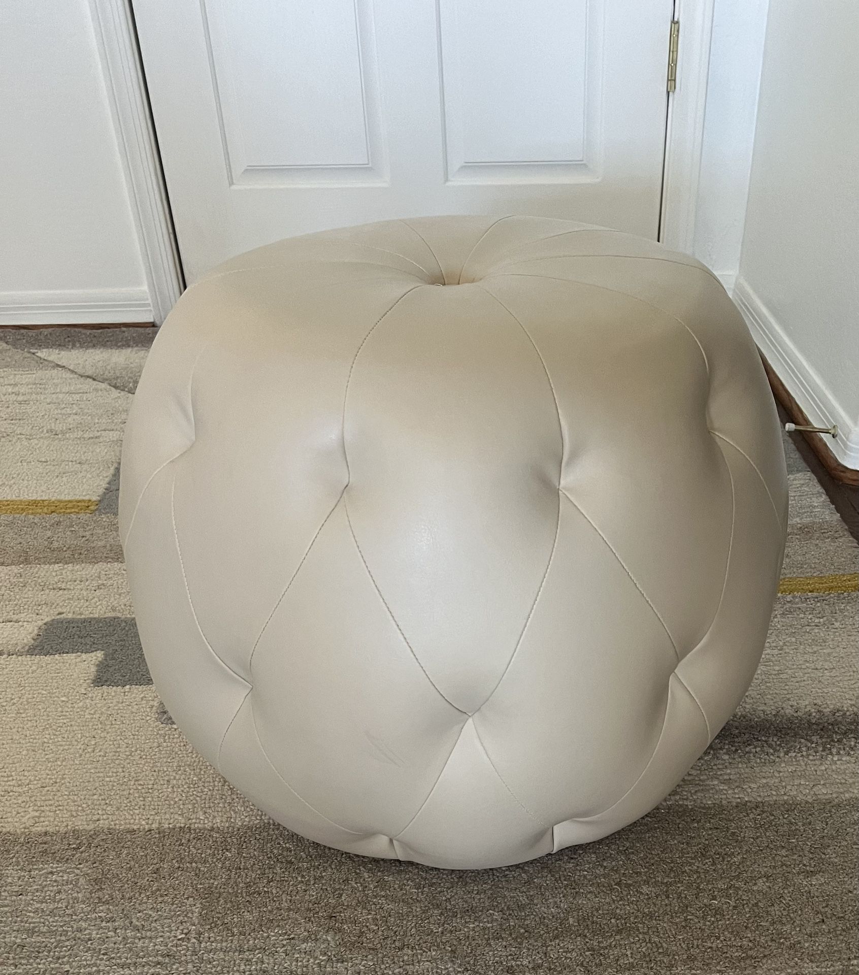 Pier one  Leather Ottoman