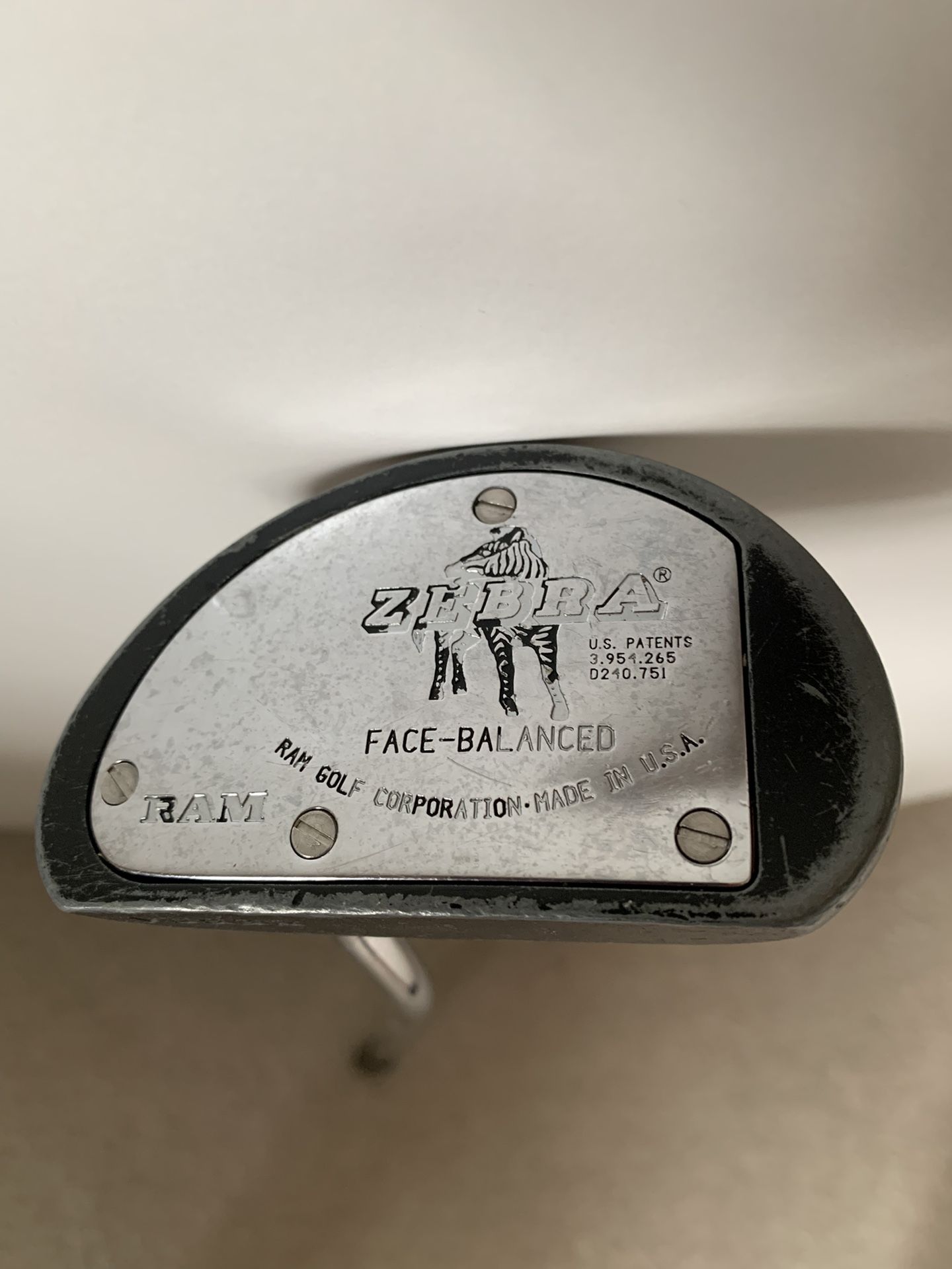 VTG Ram Zebra Face Balanced Putter With Original Grip RH