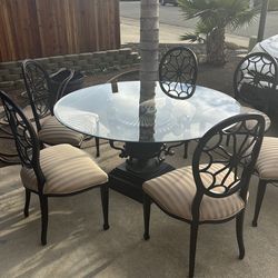 Dining table with 6 chairs