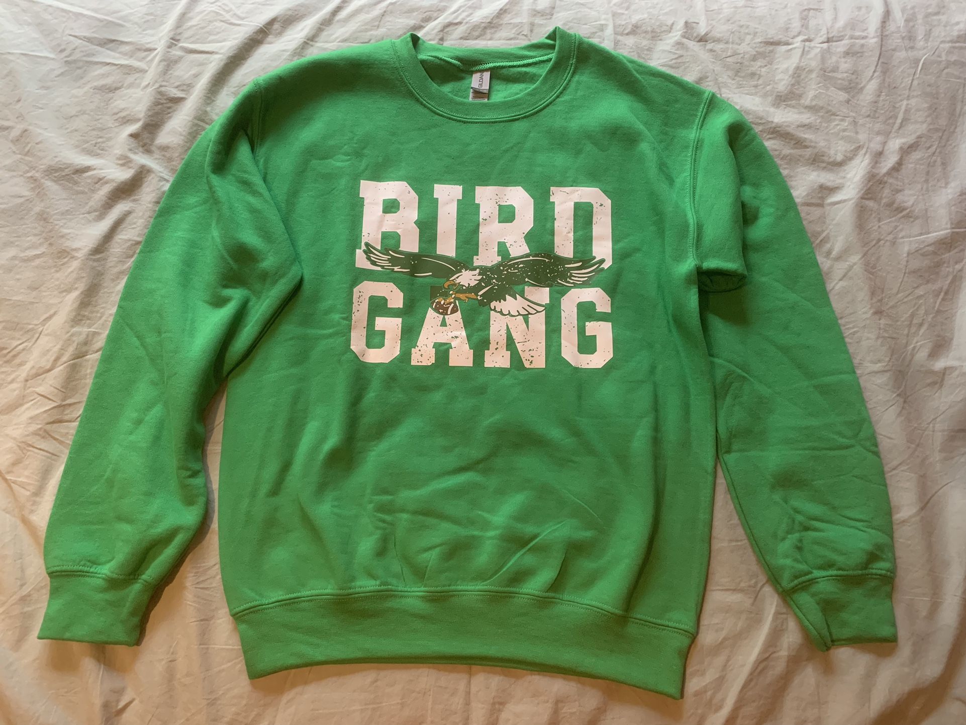 Philadelphia Eagles Green “Bird Gang” Sweater; Men’s S