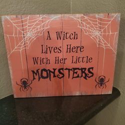 HALLOWEEN DECOR 🎃 WITCH SIGN