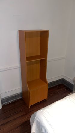 Tall Bookshelf with Cabinet | Beech/Oak