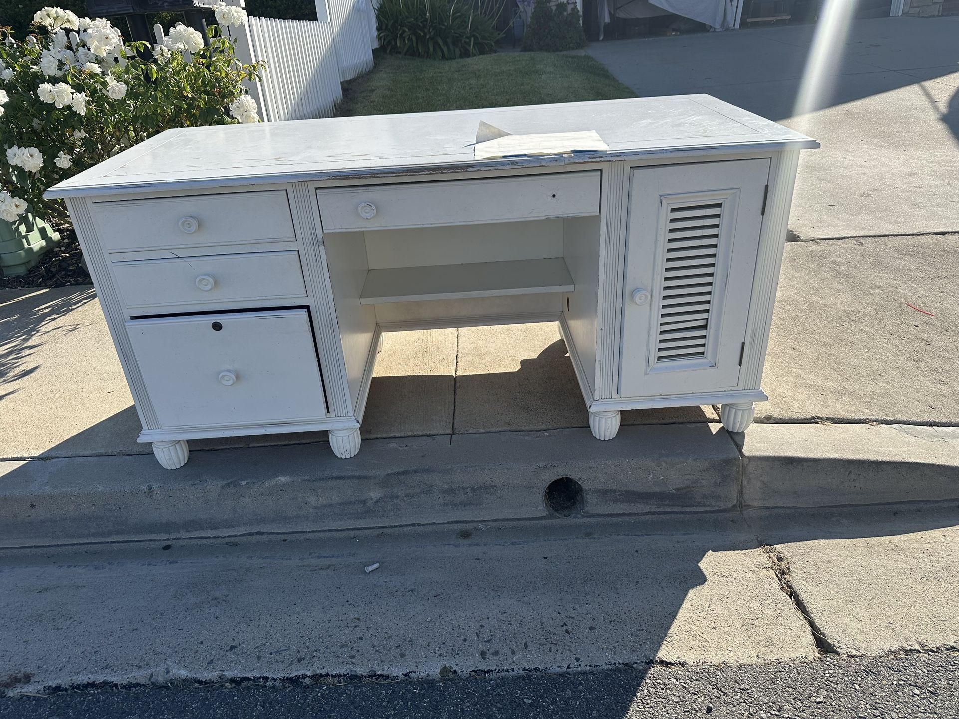 Free Desk Solid Wood 