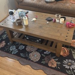 Wooden coffee table
