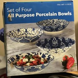 Set Of Four Porcelain Bowls 