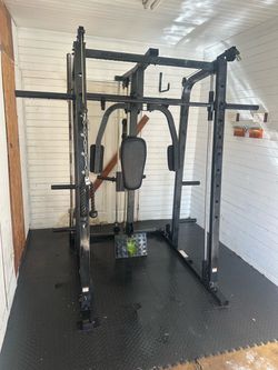 Heavy-Duty Multi-Station Gym Setup – $300