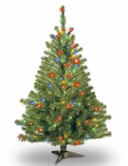 Christmas TreeNational Tree Co. Kincaid Spruce 4 Foot Pre-Lit Mulit color 962 g88312
