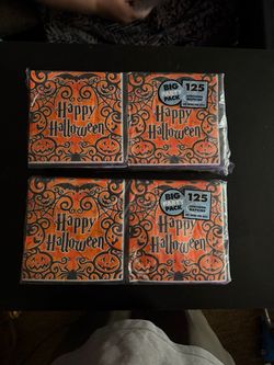 Halloween paper napkins party pack