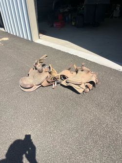 Pair of western horse saddles