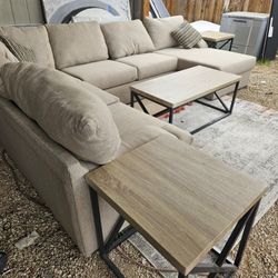 Sectional Couch 3 pieces Free Delivery Today 