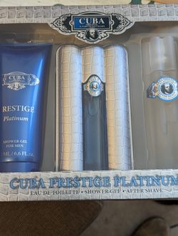 3 Piece Cuban "Platinum" Fragrance Set.
