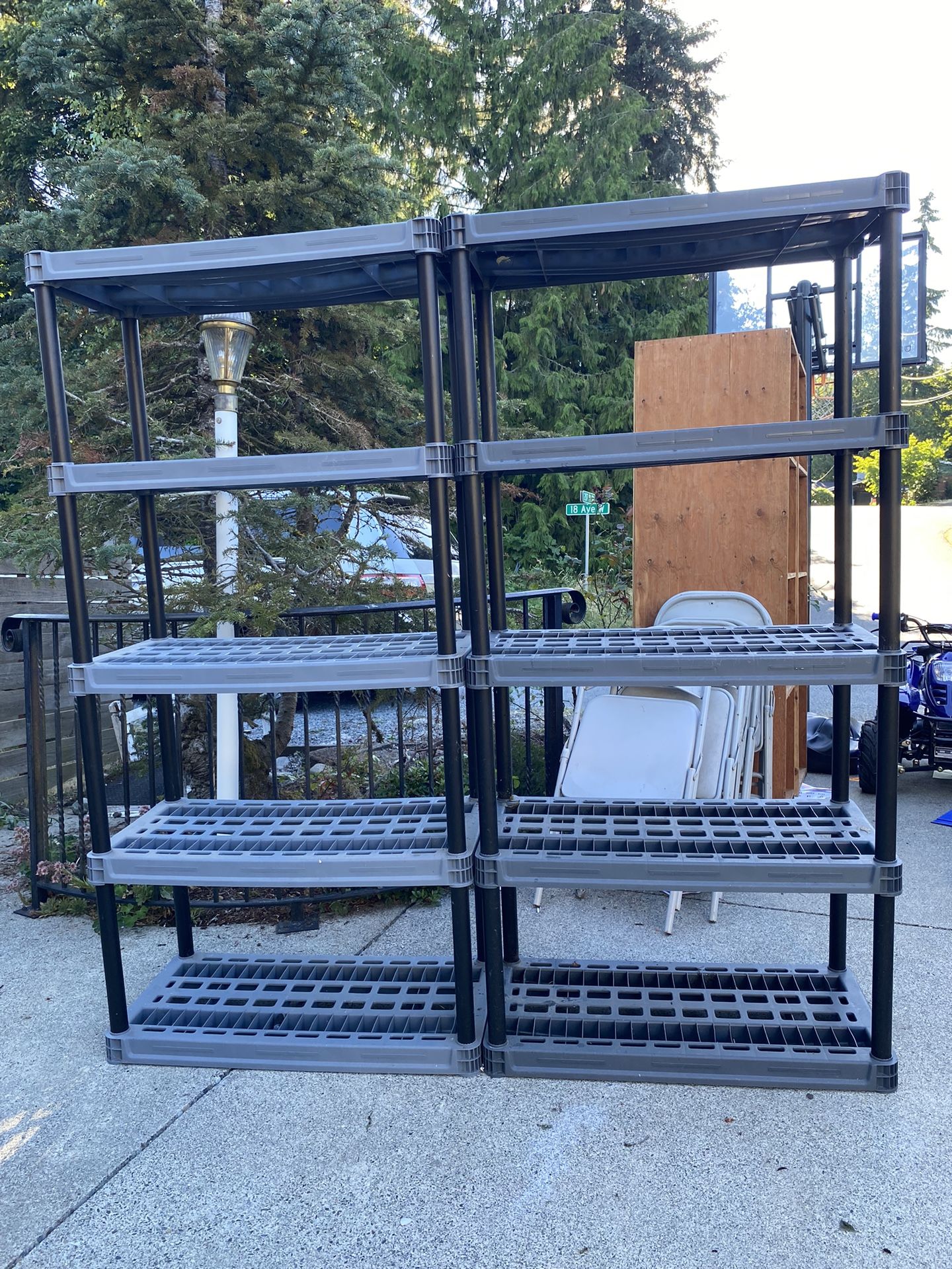 Interlocking or Stand Alone Plano Brand Plastic Shelves