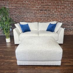 Delivery Available Costco gray sofa couch w ottoman