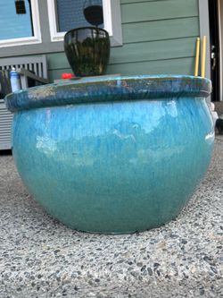 Large Planter Pot (Teal)