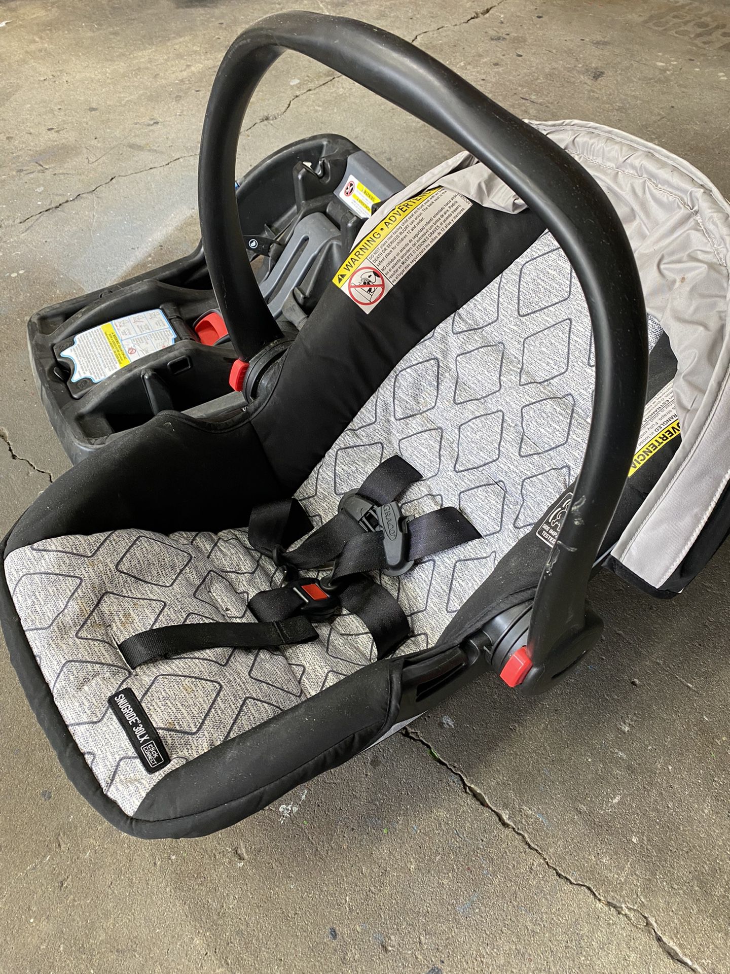 Infant car seat plus base