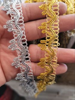 Metallic lace
