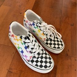 Vans Old School Rainbow Checkerboard 