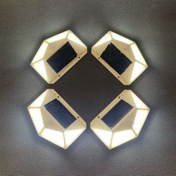 Pack of 4 - 100 LED 270 degrees Solar Light Motion Light Sensor Outdoor Waterproof Garden Yard Patio Lamp WHITE 