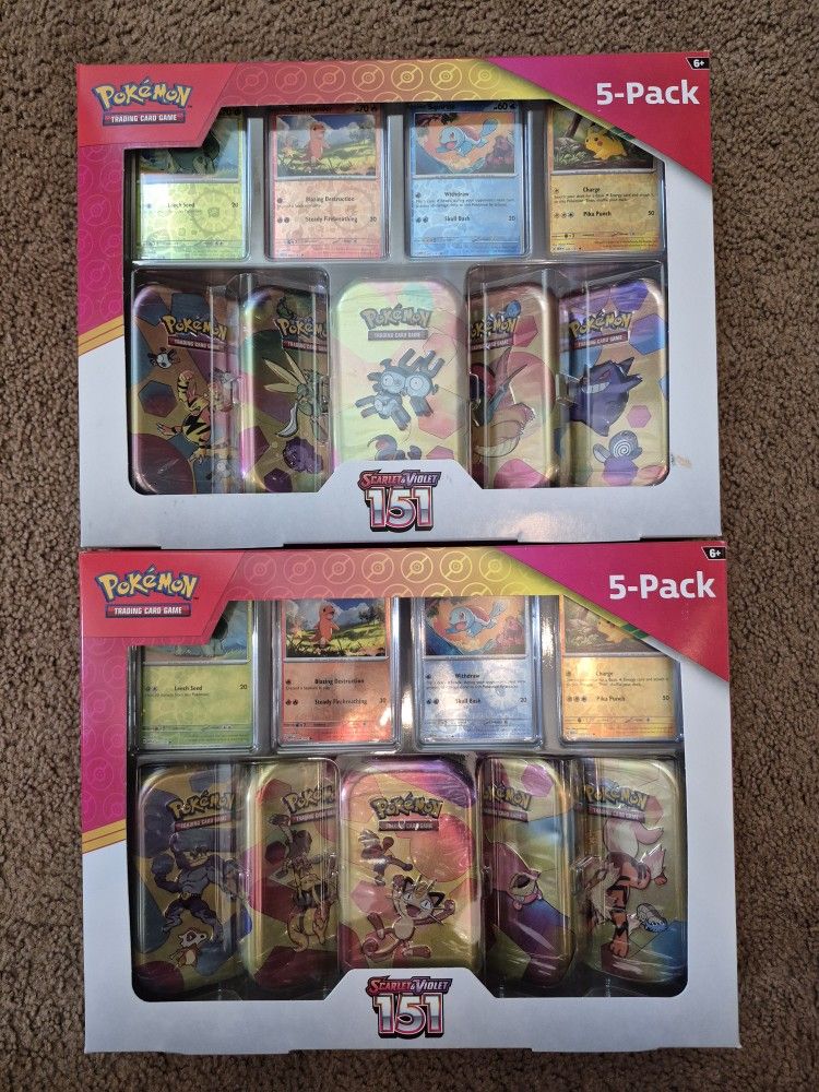 Pokemon 151 Mini Tin 5 Pack Costco Exclusive - www.joarbit.com