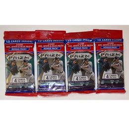 (4) 2019 Panini Prizm Baseball Cello Packs - 4 Pack Lot - MLB Cards Value Packs Fat Packs Tatis Jr RC ? Vlad RC ?