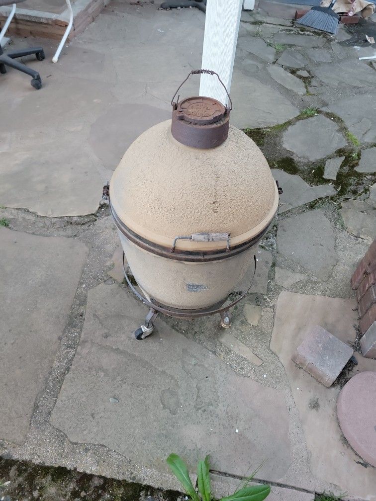 The EGG, (just On Time For Easter) BBq Smoker Grill