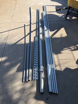Electrical EMT conduit 2” and 1” pipe and strut channel