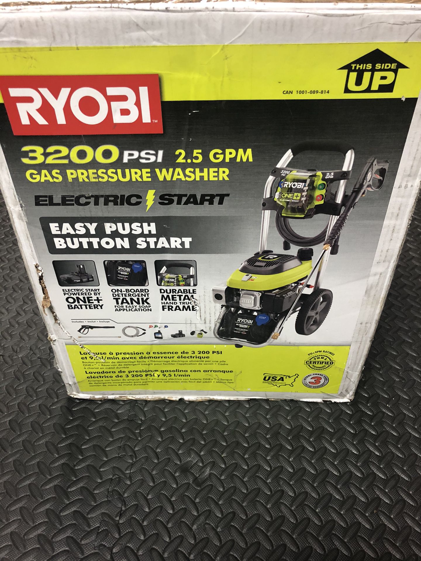 RYOBI 3,200 PSI 2.5 GPM ONE+ 18-Volt Electric Start Gas Pressure Washer (Brand New in Box)