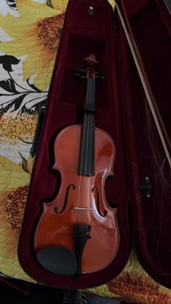Violin with hard case