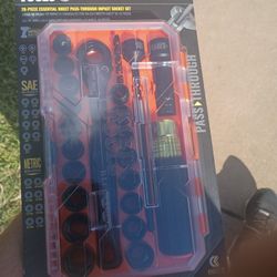 Klein Tools 28 Piece Essential Connect Pas Throughd Impact Socket Set