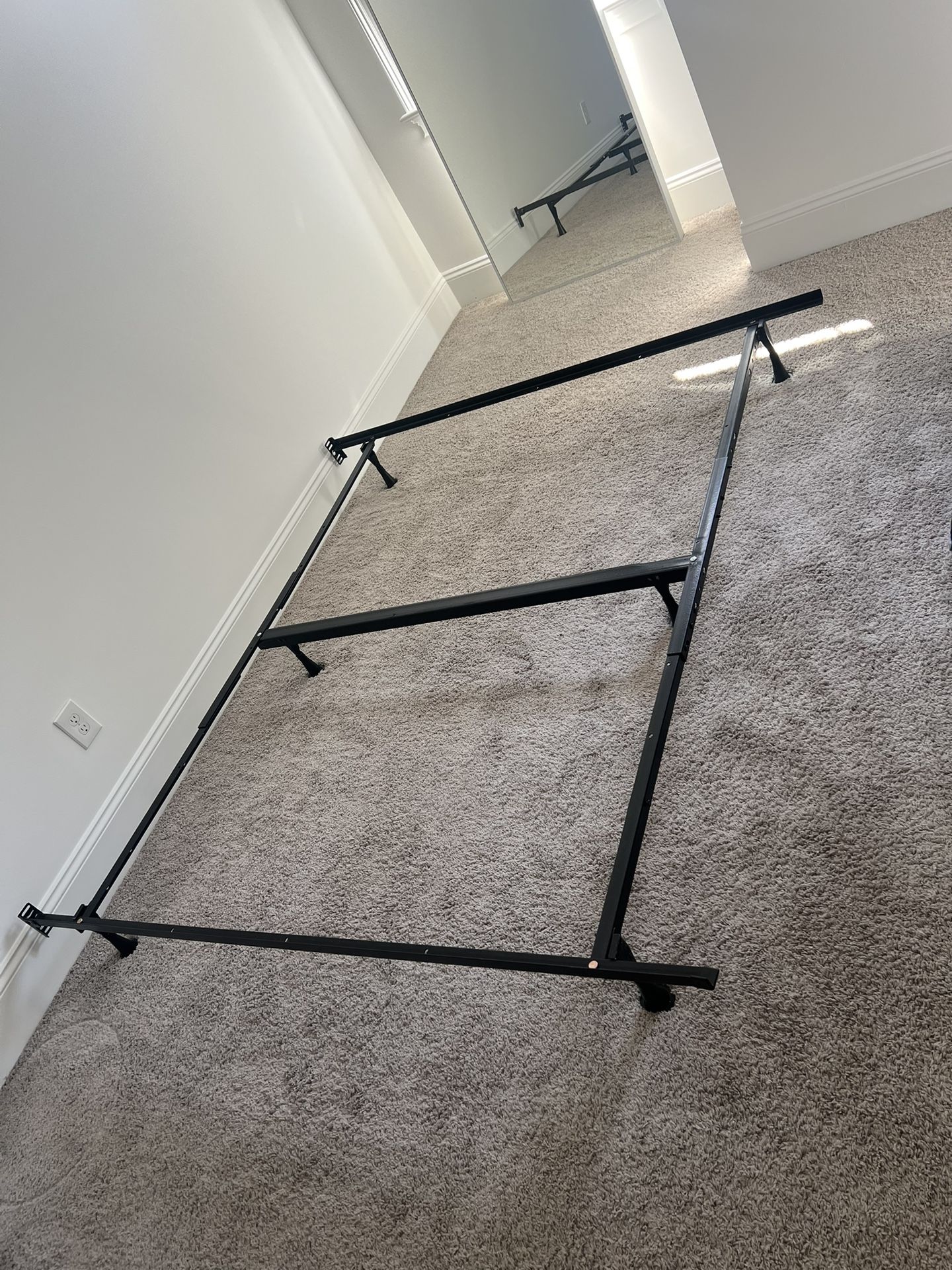 Like New: King Bed Frame + Box Springs
