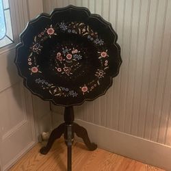 Vintage, Hand Painted Side Table