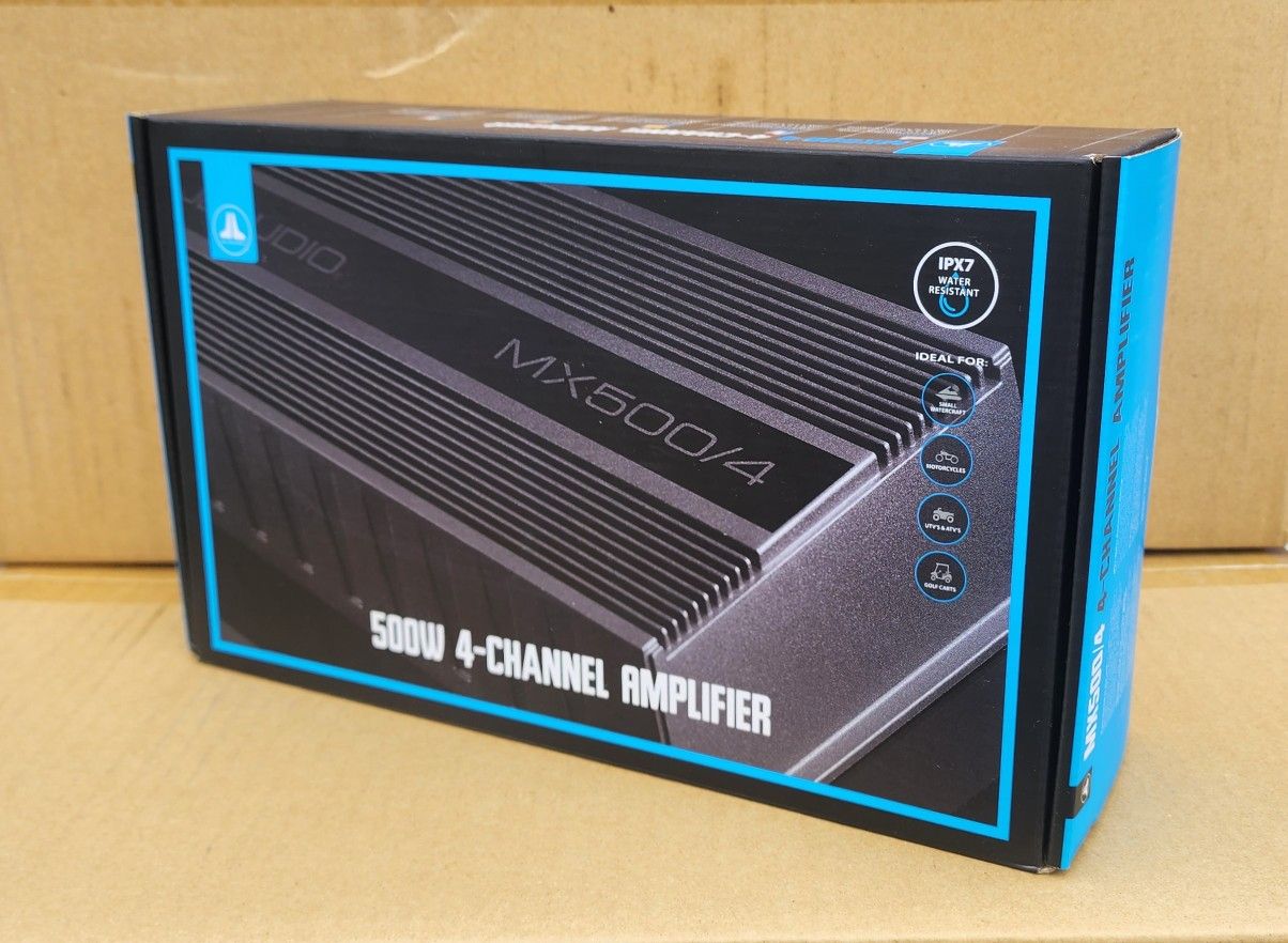 JL Audio Marine Compact Power Amplifier 1000 Watts 4-Ch Speaker System Amp MX500/4 🚨 Payment Options Available 🚨 No Credit Needed 🚨