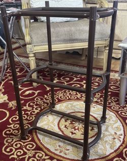 Five gallons water holder rack has been painted color satin brown