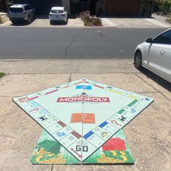 Giant Foldable Monopoly Board + Props