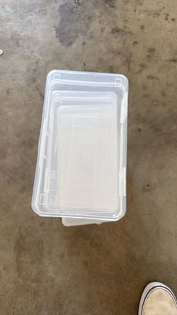 6 clear pencil cases