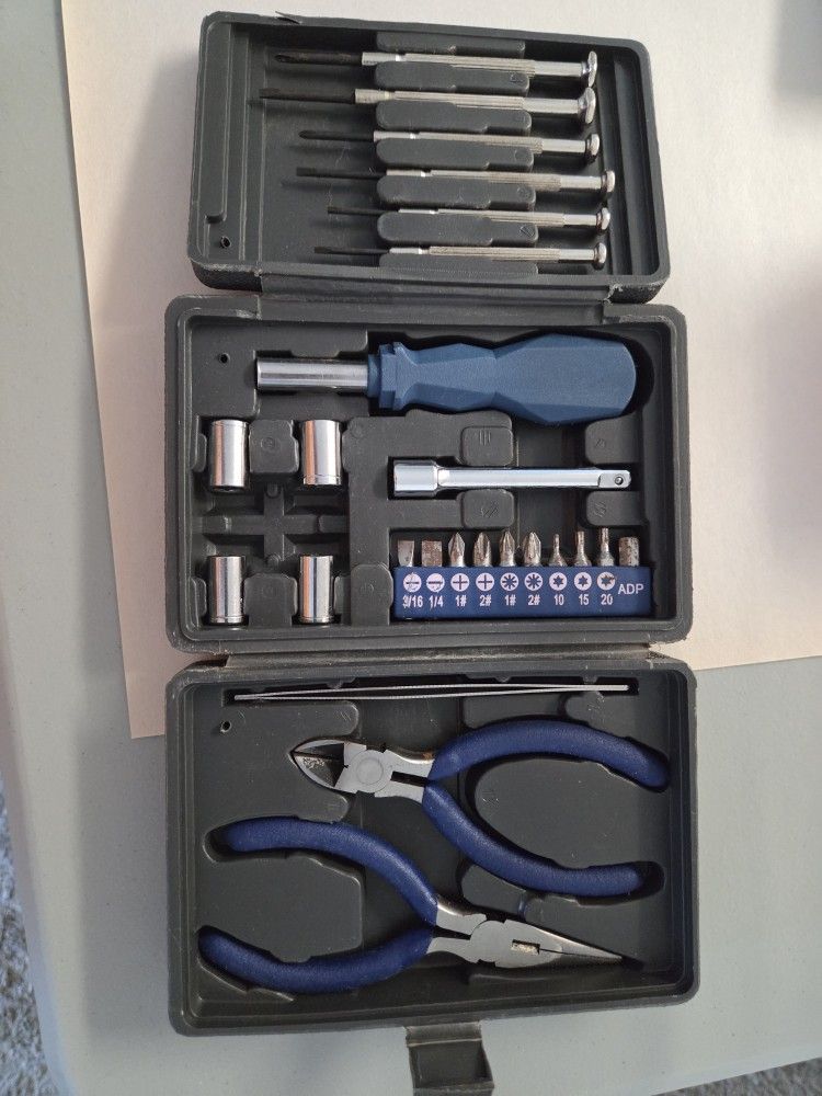 Mini Tool Kit Screwdrivers Pliers Socket DIY Tools