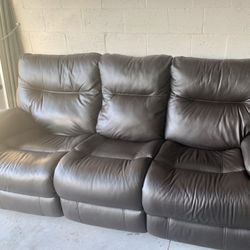 New Genuine leather Sofa .!! Electric Recliners .!!