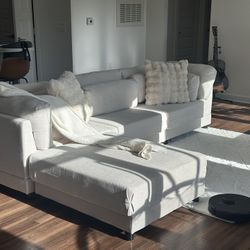  sofa 2 Pieces Comfy Sofas Sectional Couches for Living Room 