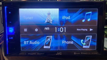 Jvc double din touchscreen car cd/dvd headunit with Bluetooth