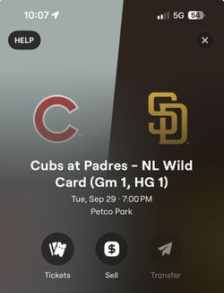 Padres Cubs Game 1 tickets: 200