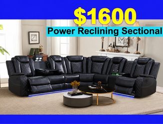 BRAND NEW -Free Delivery. Power reclining Sectional, Sofa , Couch