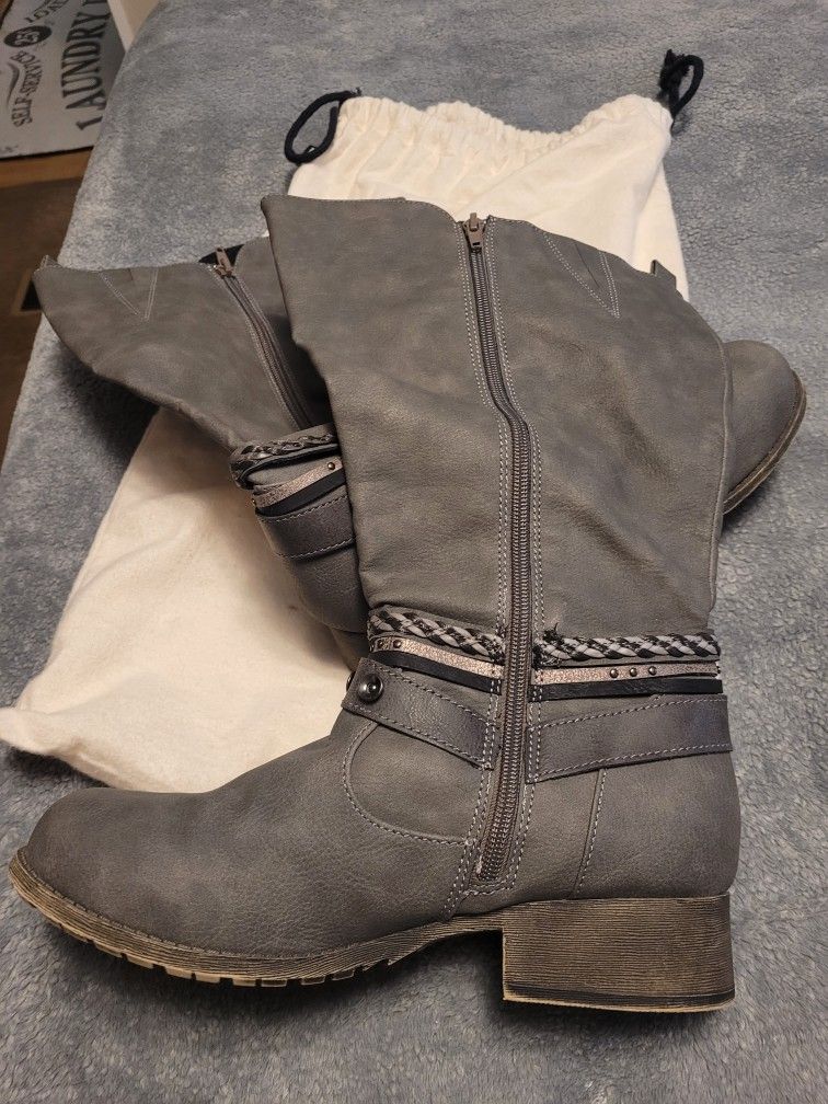 Grey Boots