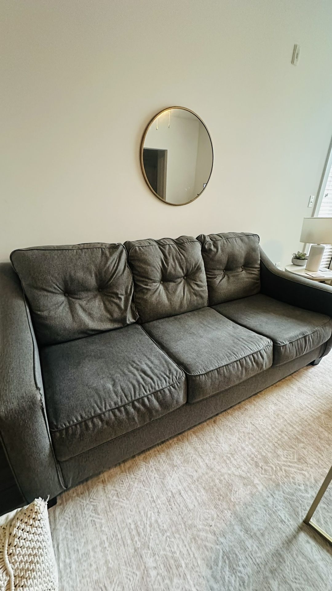 Gray Couch And Sofa Set