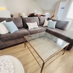 Sectional And Coffee Table For Sale 